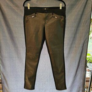 Mossimo black faux leather pants. Size 8